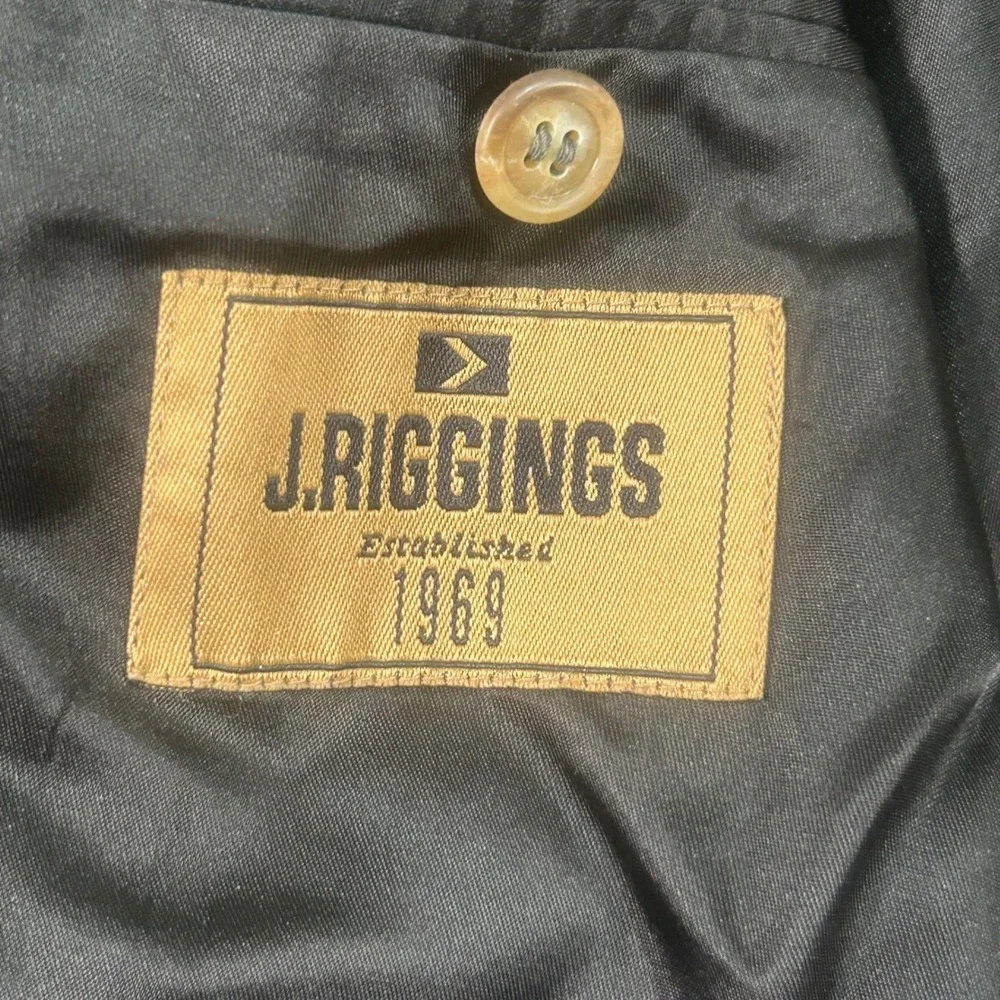 J. Rigggings Mens 42R Gray Tweed Wool Blend Blazer Sport Coat Jacket
